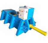 Horizontal cardboard waste press