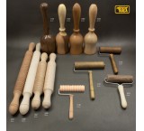 Mulch and wooden rolling pin produced by Tut