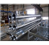Hot galvanized all types of pipes and metal structures