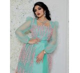 خرید پارچه تور گل برجسته