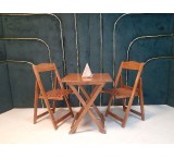 2 -person folding table and chair