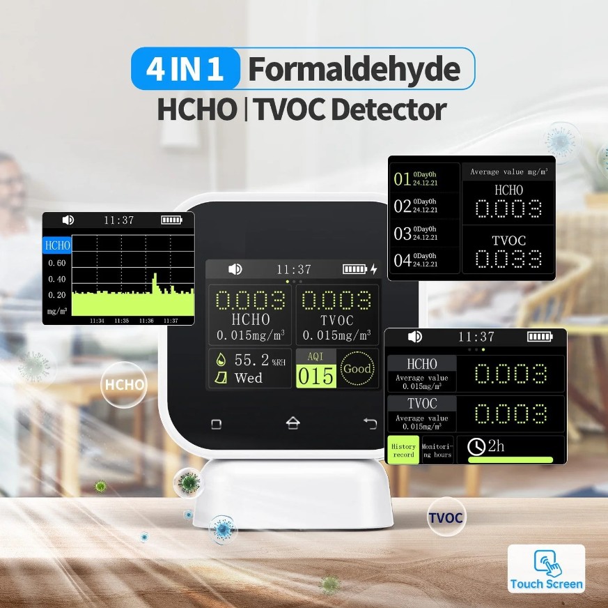 مانیتور هوشمند کیفیت هوای FNIRSI SFD-02