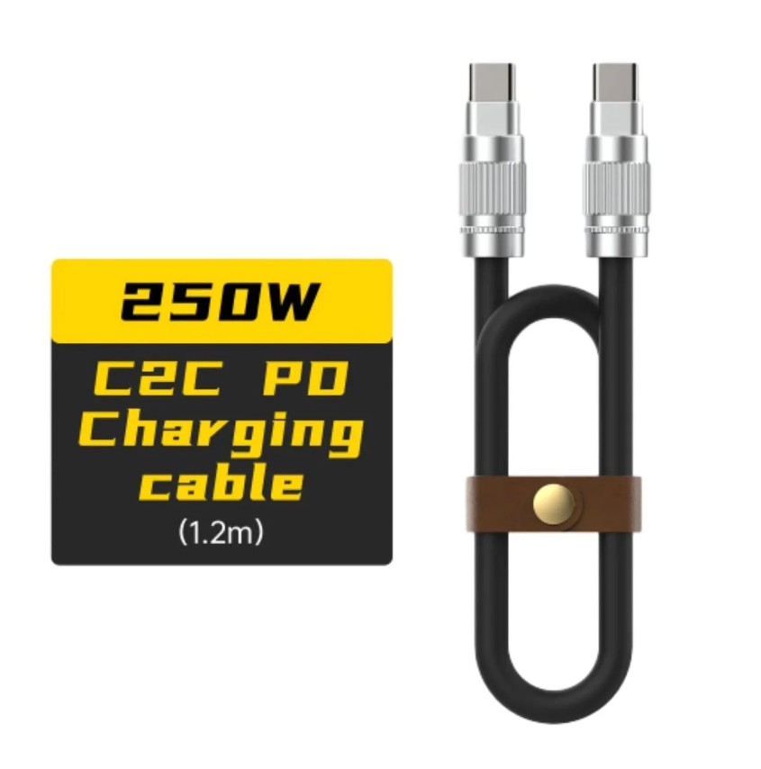 کابل شارژ 250 وات Type-C برای لپ‌تاپ و مک‌بوک