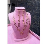 نیم ست طلا قلبی