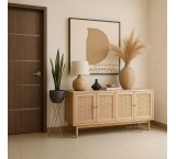 میزکنسول بلوط حصیری کلاسیک