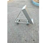 چرخدستی گاری حمل بار فولادی کمپرسی دار