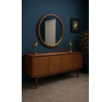 آینه کنسول فندقی چوبی کلاسیک