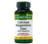 قرص کلسیم منیزیم زینک نیچرز بونتی 100 عددی Nature’s Bounty