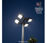 پایه چراغ روشنایی چند وجهی ،لوله ای ،تلسکوپی ، گالوانیزه