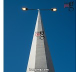 پایه چراغ روشنایی چند وجهی ،لوله ای ،تلسکوپی ، گالوانیزه