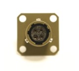 کانکتور قفل شو 4 پین تابلویی فلنچ دارسایز8  مدل MS3112E 8-4