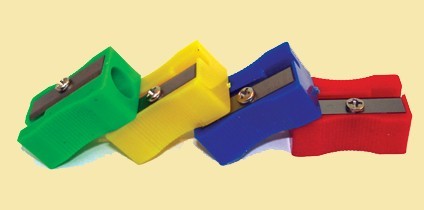 تراش -خودکار-مداد مشکی و رنگی