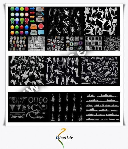 مجموعه عظیم وکتورهای اسلیمی و گرافیکی