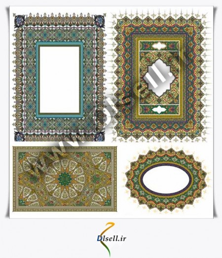 مجموعه عظیم وکتورهای اسلیمی و گرافیکی