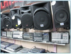 Rent and buy and sell all kinds of band and echo and the amplifier and mixer, audio system and light ...