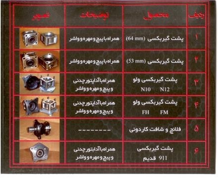 pto بغل گیربکس و پشت گیر بکس (power take off)
