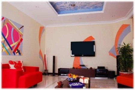 The interior decoration of the building