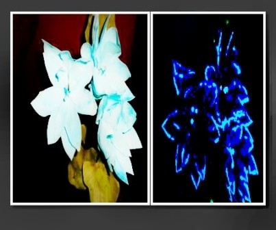 Artificial flower, luminous M2FLOWER