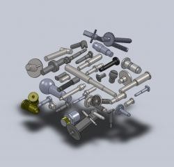 The production of screws, grips special