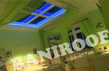 Suspended ceiling decorative elastic with the ability to print photos, custom lighting, diverse prod ...