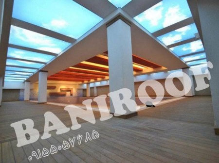 Suspended ceiling decorative elastic with the ability to print photos, custom lighting, diverse prod ...