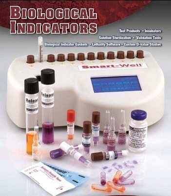 Indicators of chemical and biological MESALABS bar microbial vials microbial autoclave ethylene oxid ...