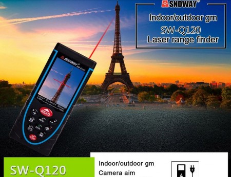 متر لیزری 120 متری دوربین دار SNDWAY sw-Q120