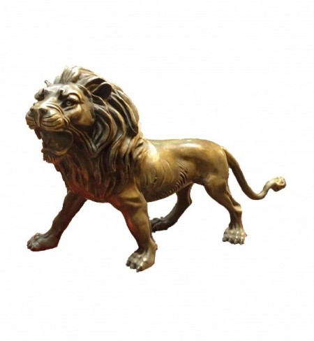 مجسمه شیر برنزی