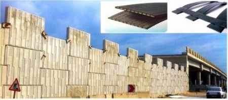 مجری  انواع دیوار خاک مسلح با  ژئوگرید و تسمه پلیمری