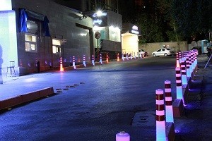 استوانه های ترافیکی تابان