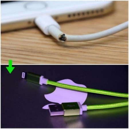 کابل شارژر ابریشمی