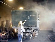 سند بلاست بدون گرد و غبار و انجام رنگ آمیزی صنعتی