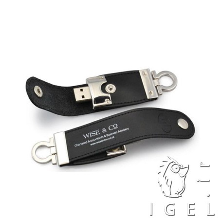 فلش مموری چرمی دکمه ای