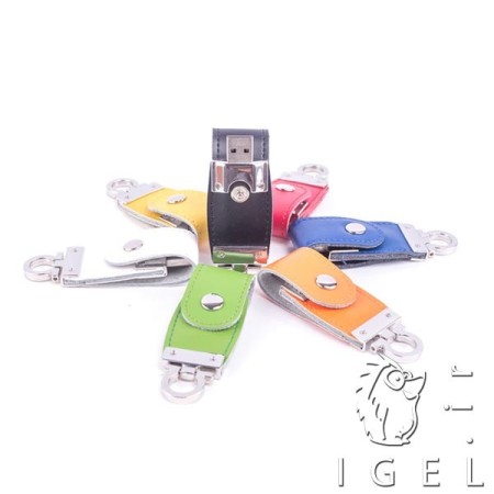 فلش مموری چرمی دکمه ای