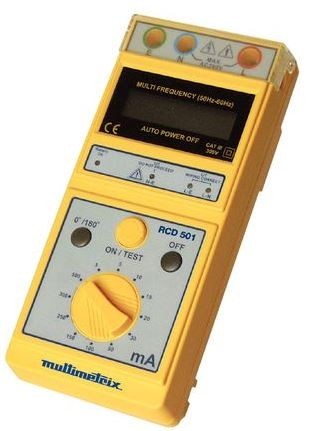 Test device leakage current three-phase construction of multi-his role as the French MULTIMETRX RCD5 ...
