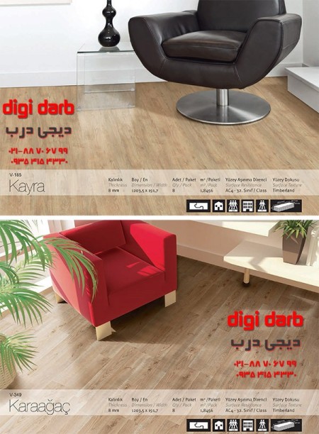 حمل، نصب و فوم رایگان برای لمینیت (پارکتهای) وارداتی ترک VARIO