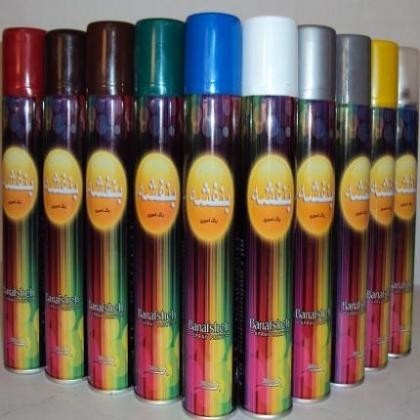 Violet spray paint in Tabriz