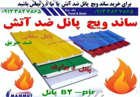 Sandwich panel anti-fire