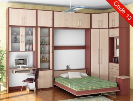 تخت خواب تاشو دیواری یک و دونفره کمجا مدرن تخت