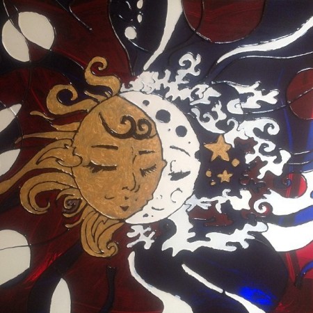 طراحی و نقاشی روی شیشه، ویترای