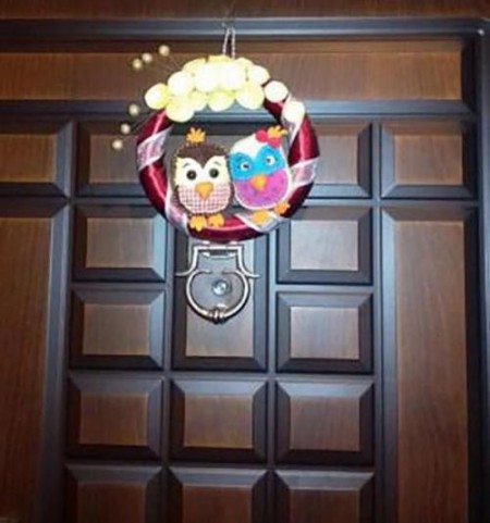 حلقه تزئین روی در