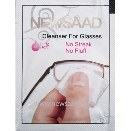 دستمال مرطوب تمیزکننده عینک و لنز