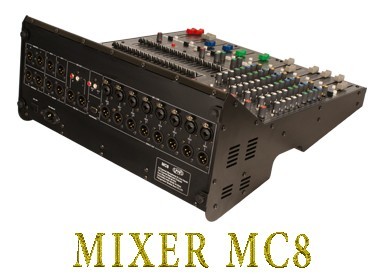 اکومیکسر,میکسررومیزی MC8 ,میکسرصدا ,تجهیزات سیستم صوتی PTS