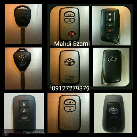 ساخت کلید,ریموت و سوئیچ کلیه خودروها (وارداتی و داخلی)