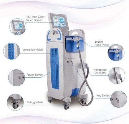 دستگاه لیزر دایود الکس  حذف موهای زائد مدل DM808