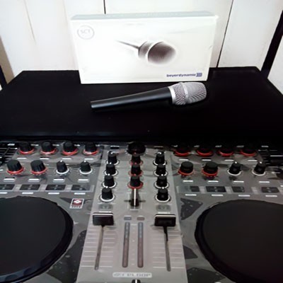 Package device DJ + هاردکیس + microphone