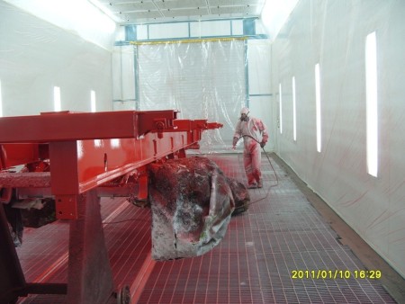 کابین رنگ تعمیرگاهی خودرو