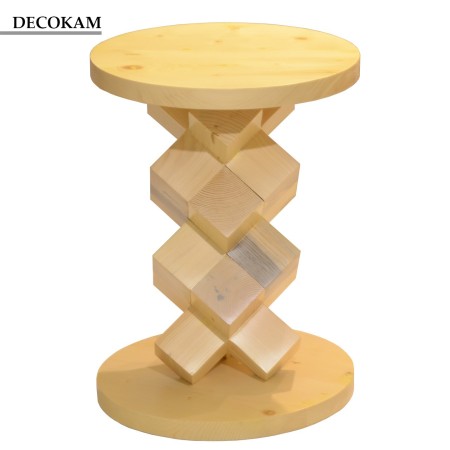 Desk honey wood finish دکوکام, the layout کیوب