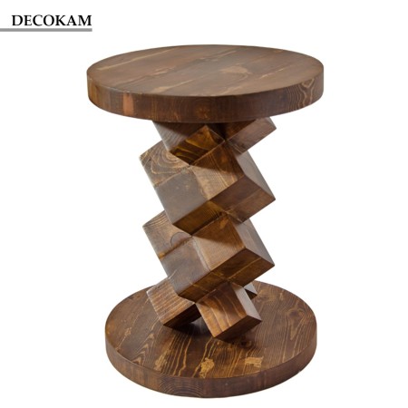 Desk honey wood finish دکوکام, the layout کیوب