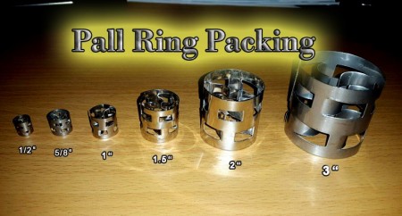 Pall ring, stainless steel